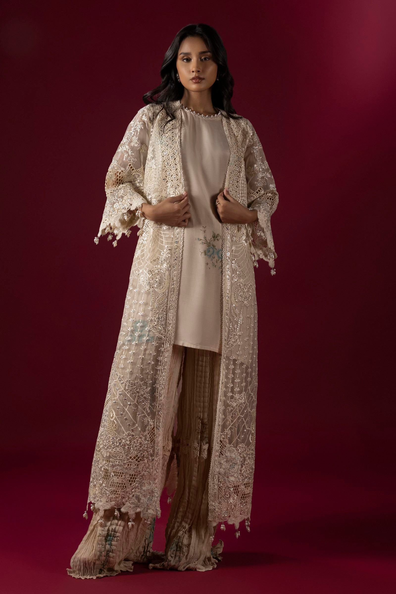 Stitched Embroidered Shirt + Bottom Main image