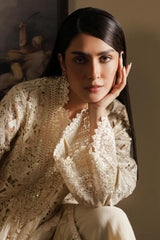 Stiched Raw Silk Shirt + Culotte + Dupatta