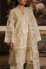 Stiched Raw Silk Shirt + Culotte + Dupatta
