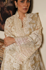 Stiched Raw Silk Shirt + Culotte + Dupatta