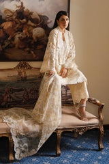 Stiched Raw Silk Shirt + Culotte + Dupatta