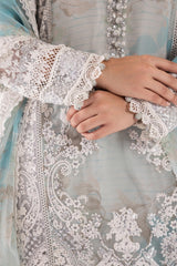 Stitched Embroidered Raw Silk Suit