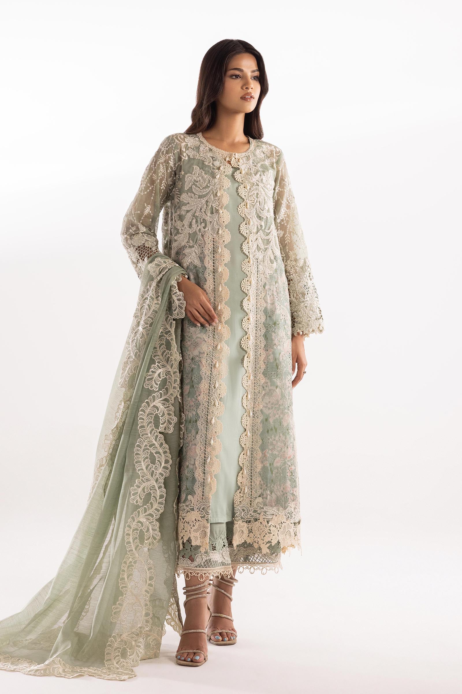 Stitched Cotton Embroidered Suit Main image