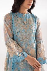 Stitched Blended Embroidered Shirt + Bottom