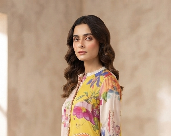 Stitched Luxury Printed Shirt + Bottom Secondary image