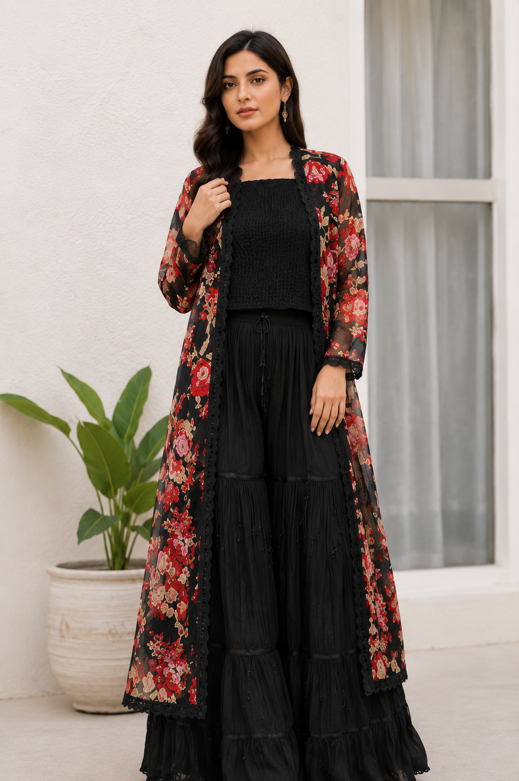 Stitched Luxury Printed Shirt + Bottom Main image