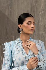 Stitched Luxury Embroidered Long Shirt + Bottom + Dupatta