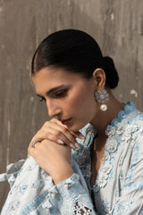 Stitched Luxury Embroidered Long Shirt + Bottom + Dupatta