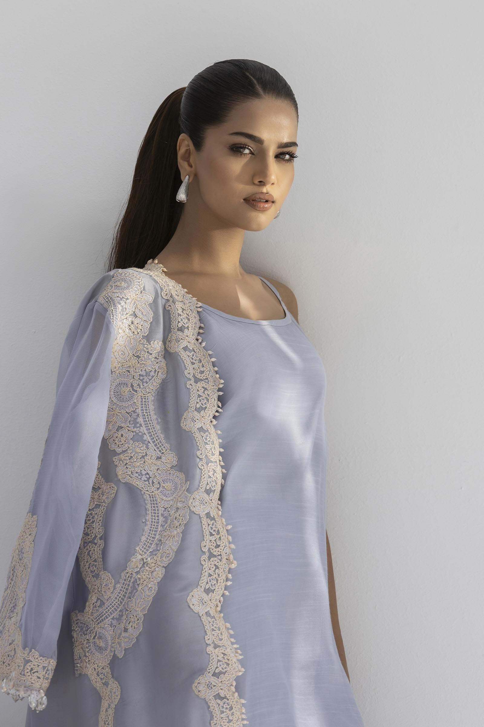 Stitched Luxury Embroidered Jacket + Bottom Secondary image