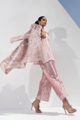 Stitched Luxury Embroidered Front Open Shirt + Bottom