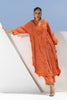Stitched Formal Embroidered Rust Shirt + Bottom