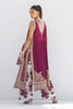 Stitched Luxury Raw Silk Front Open Jacket + Bottom