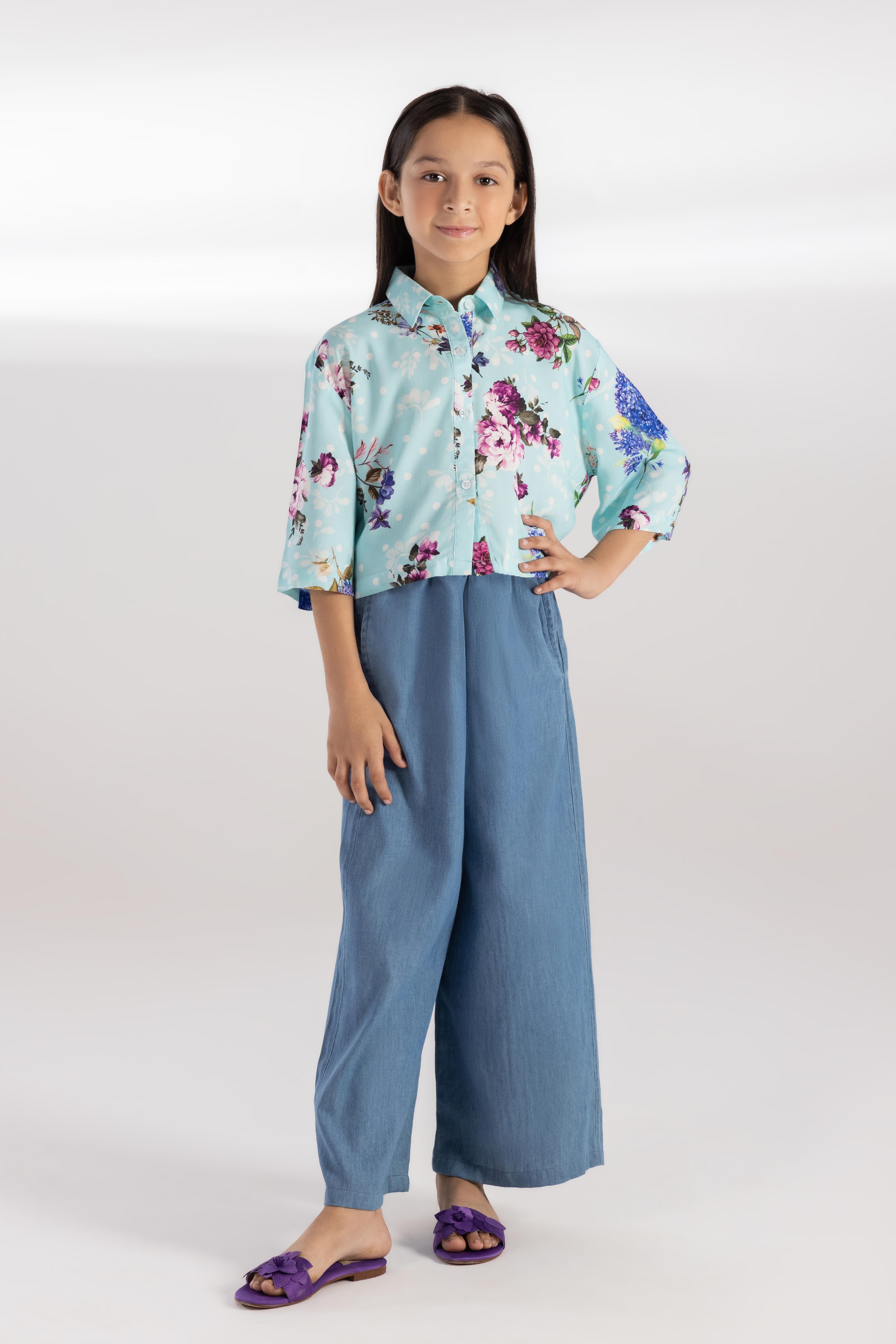 Stitched KIds Linen Shirt Main image