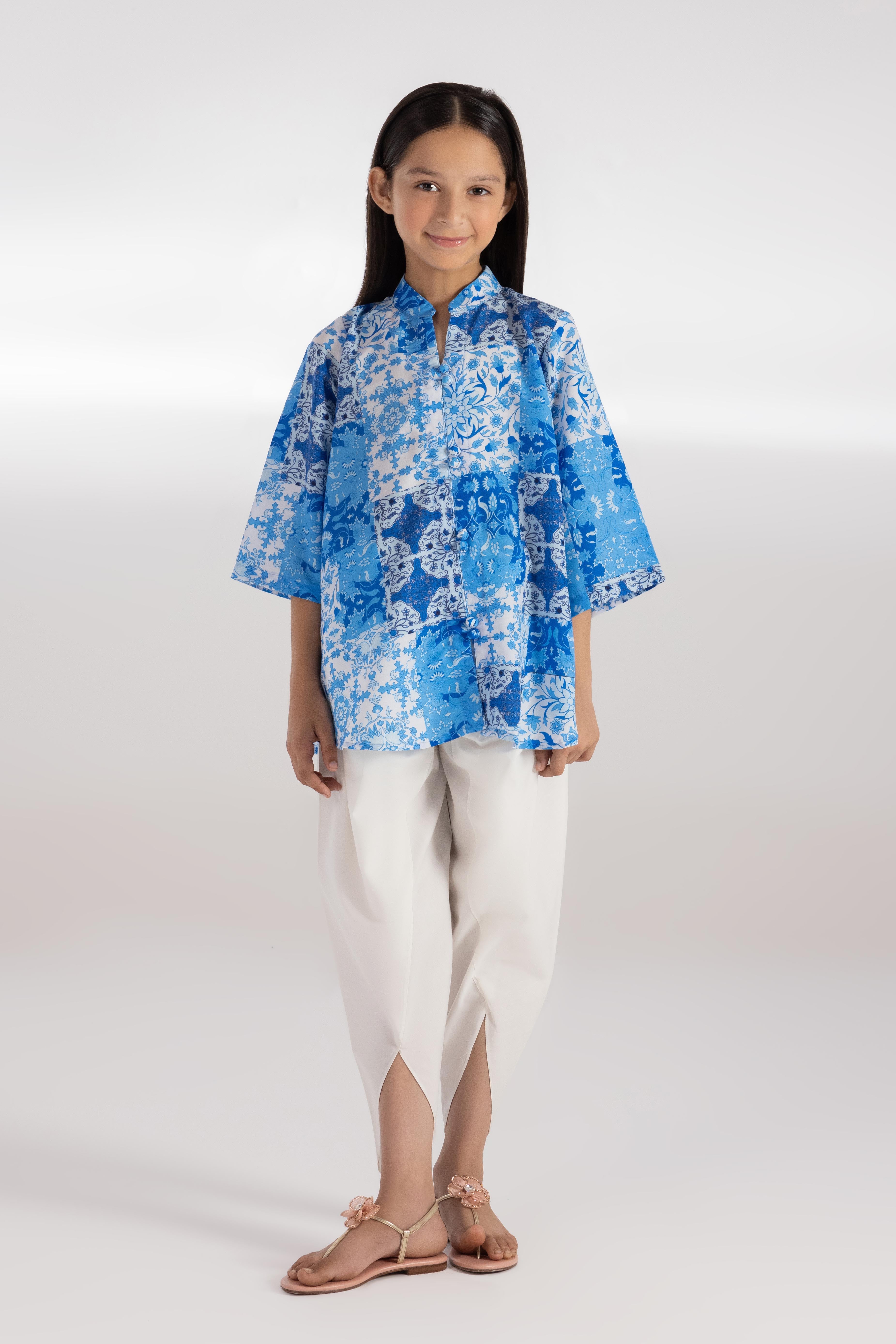 Stitched Kids Printed Cambric Shirt Main image