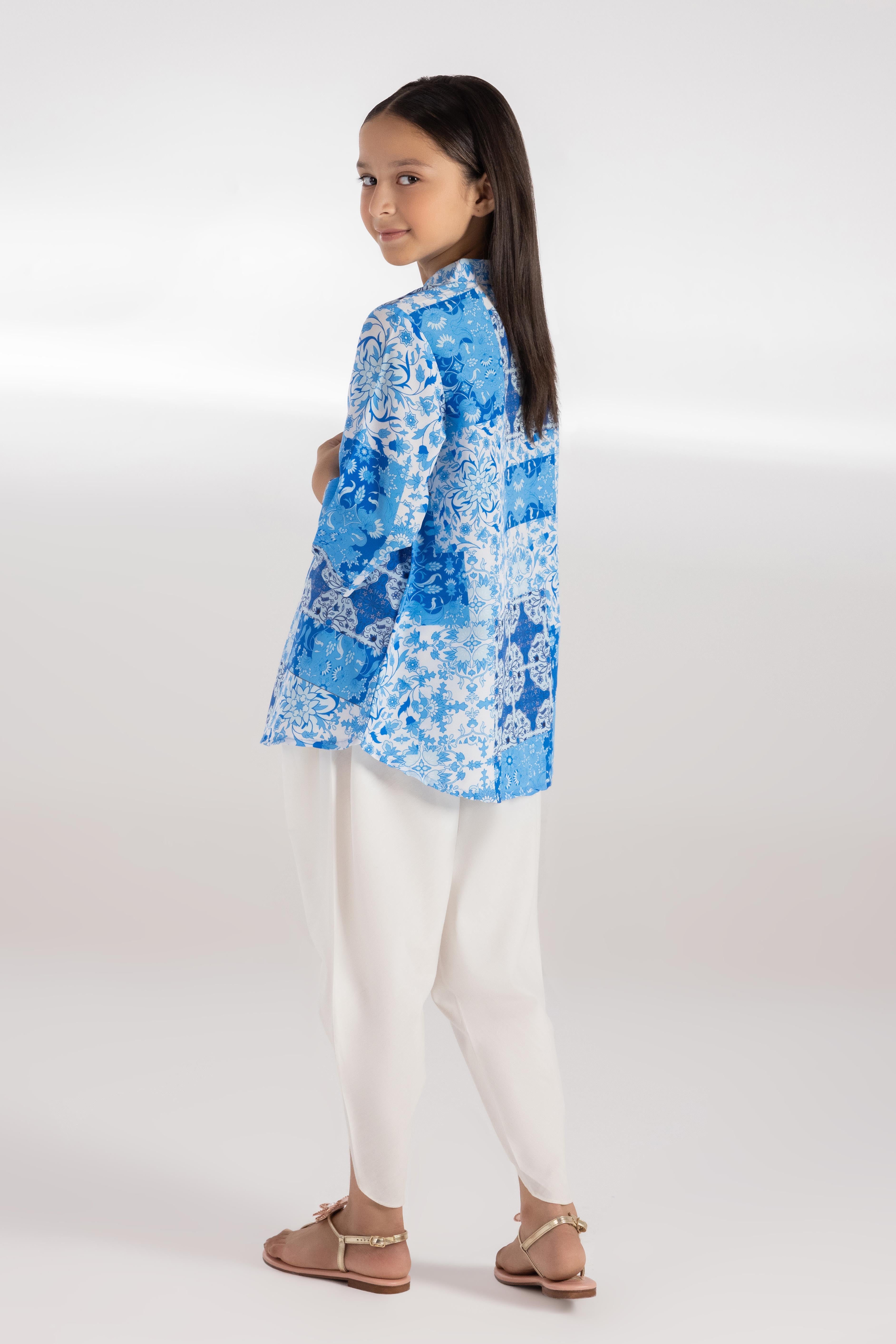Stitched Kids Printed Cambric Shirt Secondary image