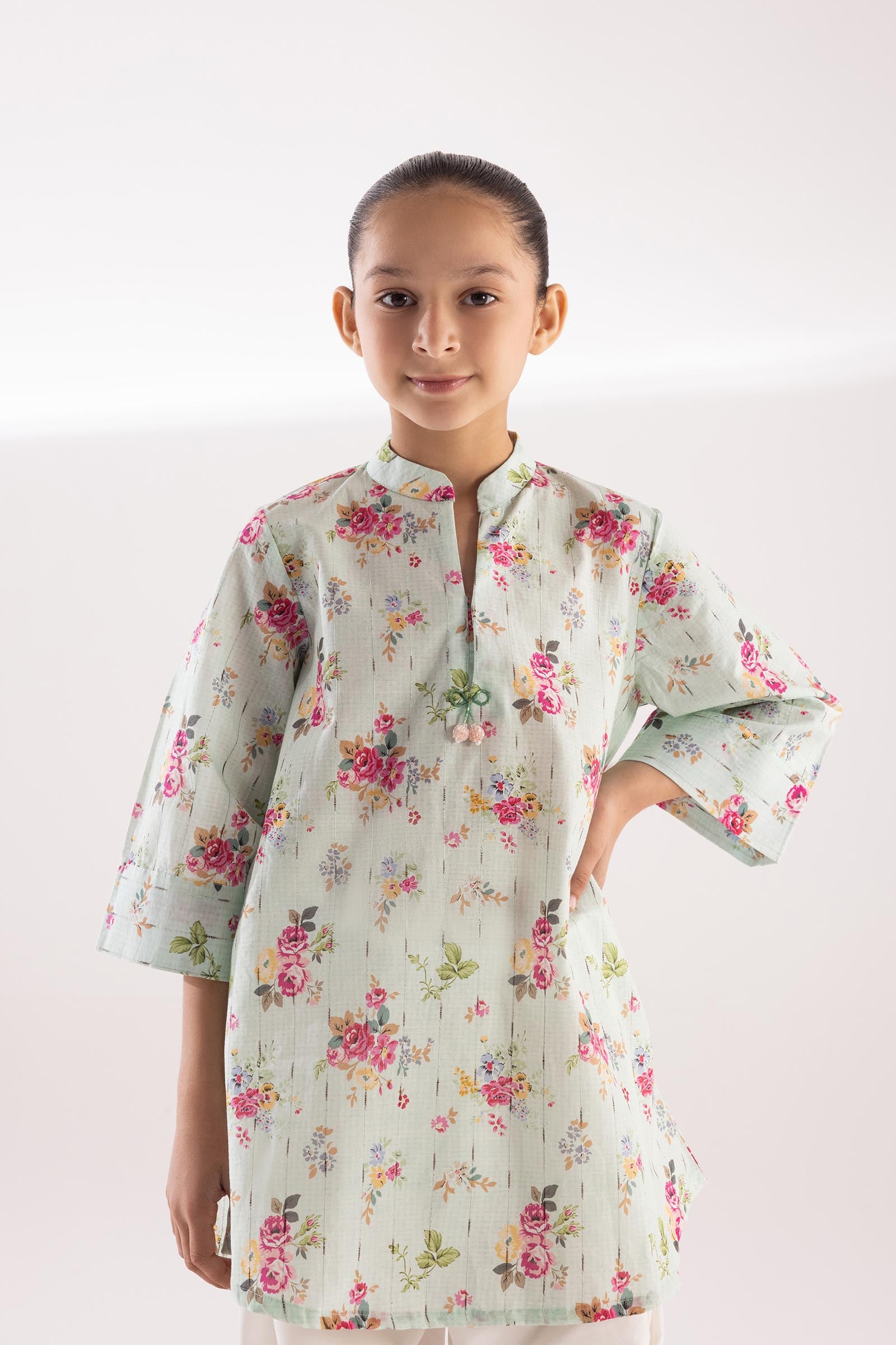 Stitched Kids Printed Textured Shirt Main image
