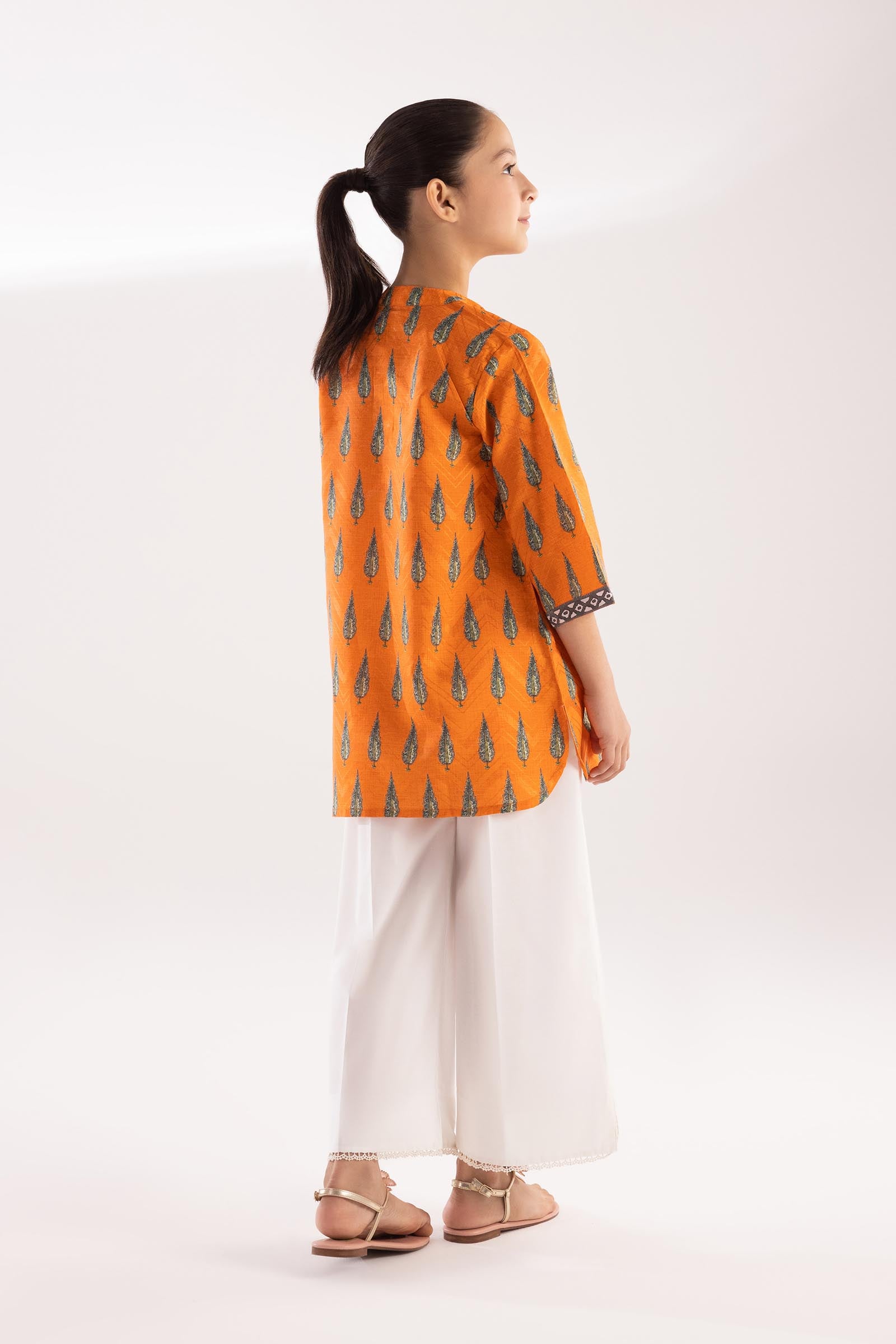 Stitched Kids Printed Jacquard Shirt Secondary image
