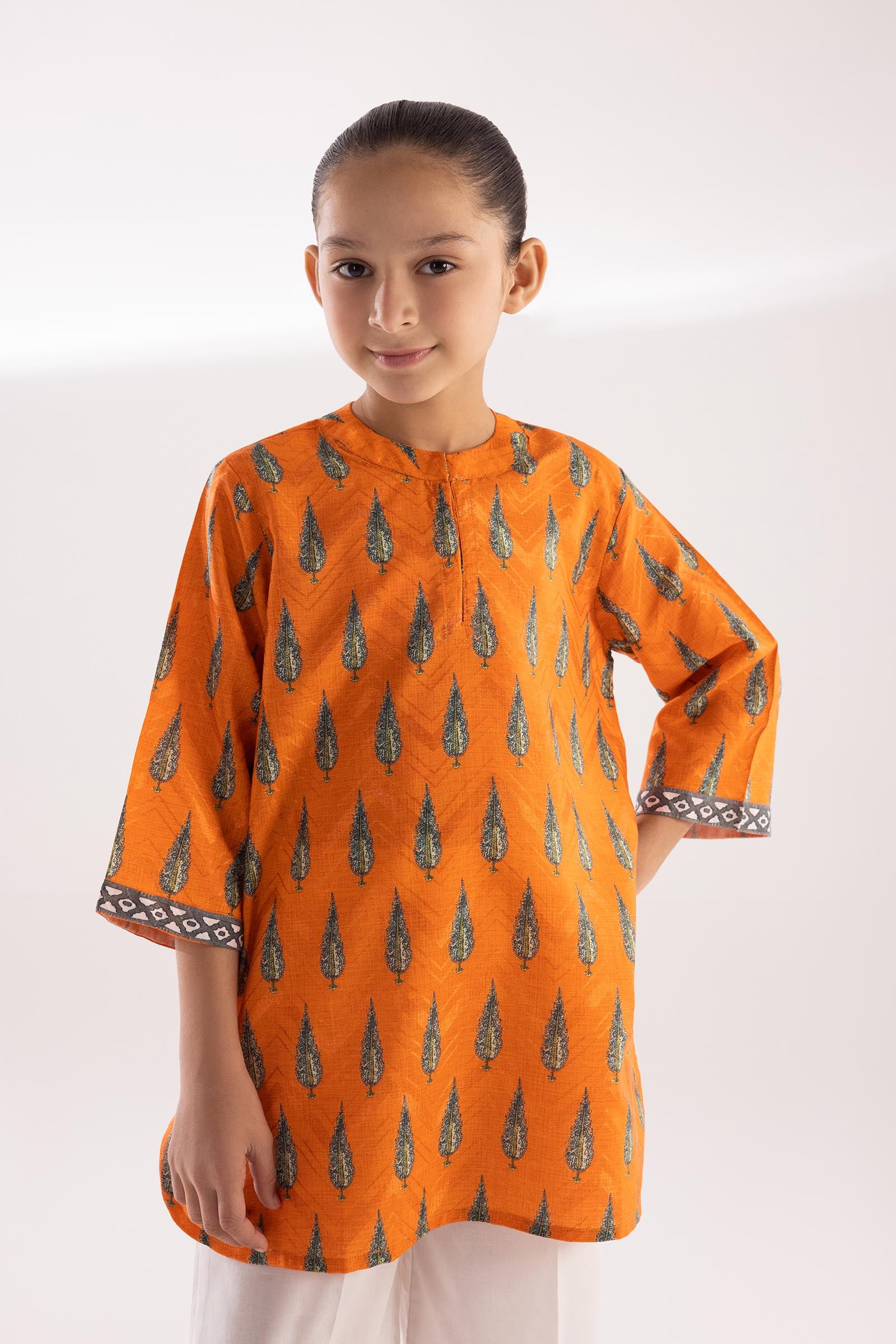 Stitched Kids Printed Jacquard Shirt Main image