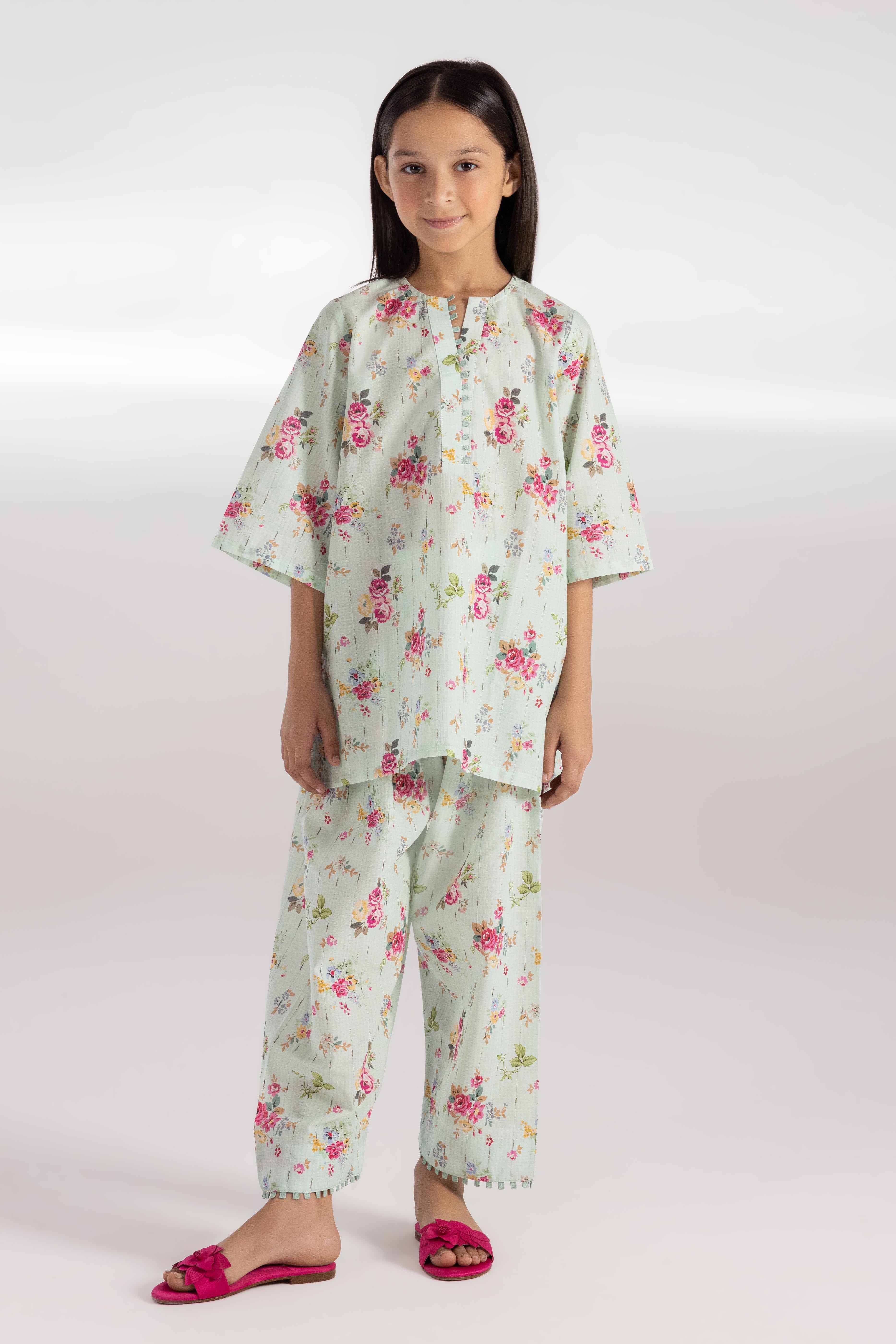 Stitched Kids Printed Shirt + Bottom Main image