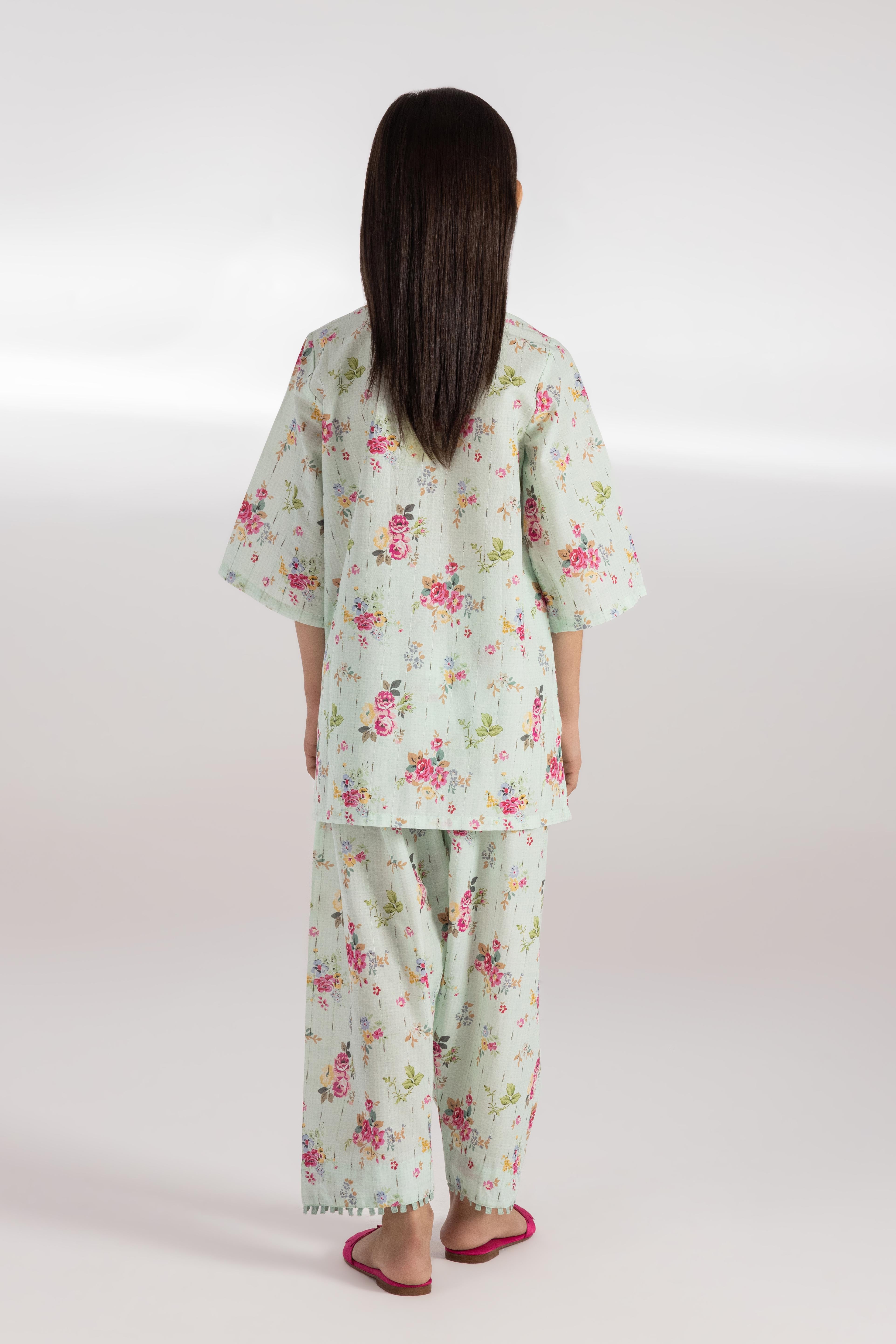 Stitched Kids Printed Shirt + Bottom Secondary image