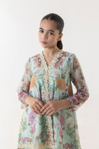 Sttiched Kids Slub Printed Shirt + Bottom