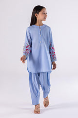 Stitched Kids Embroidered Lawn Suit
