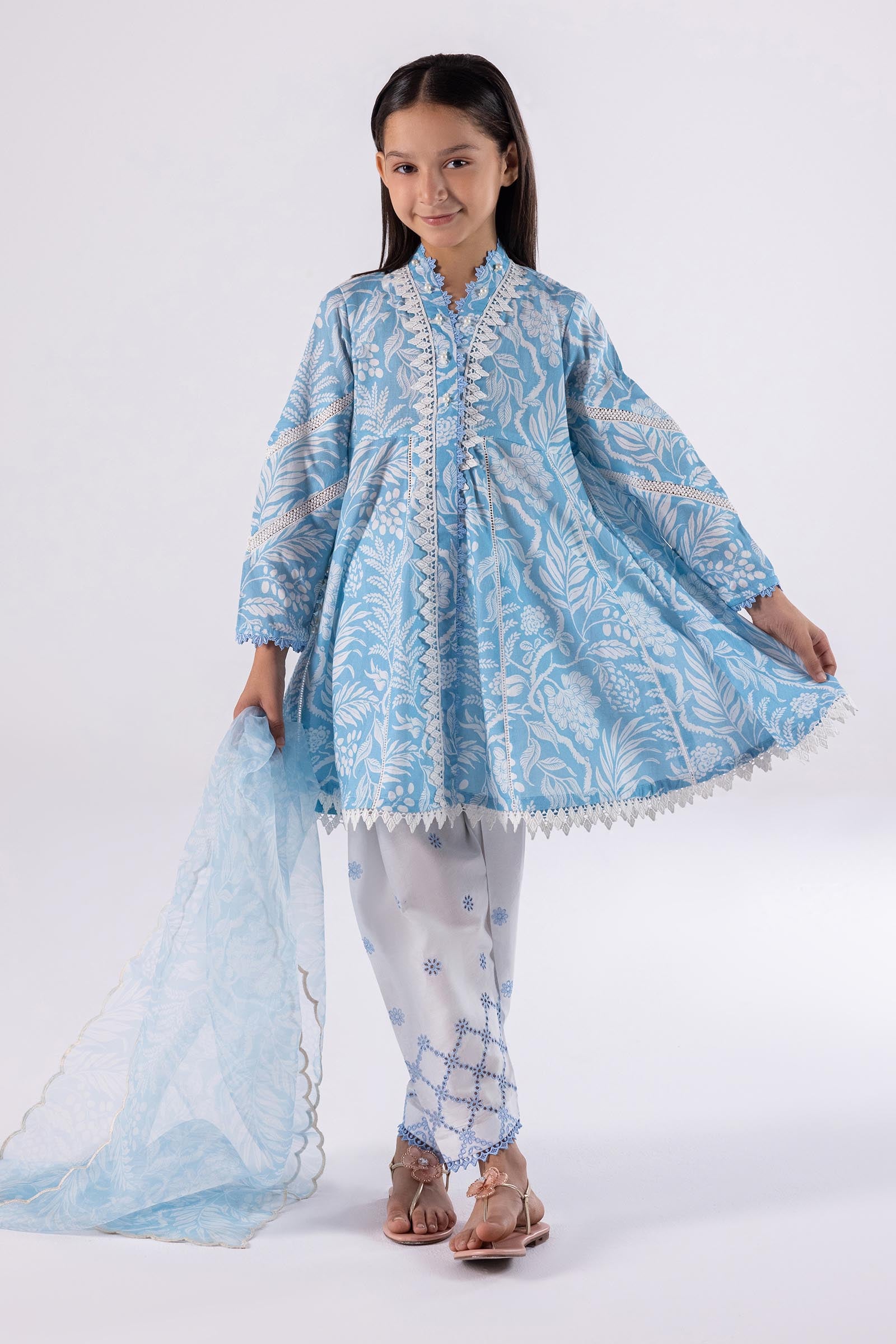 Stitched Kids Embroidered Suit Main image