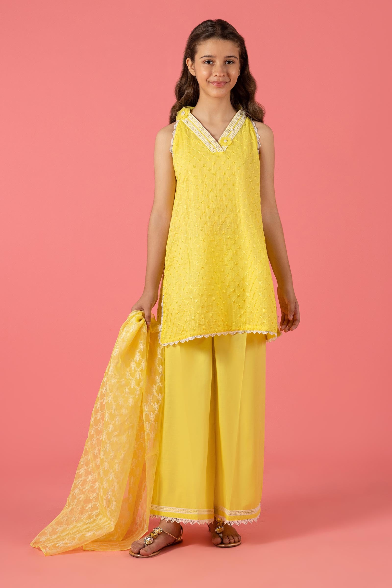 Stitched Kids Embroidered Lawn Suit Main image