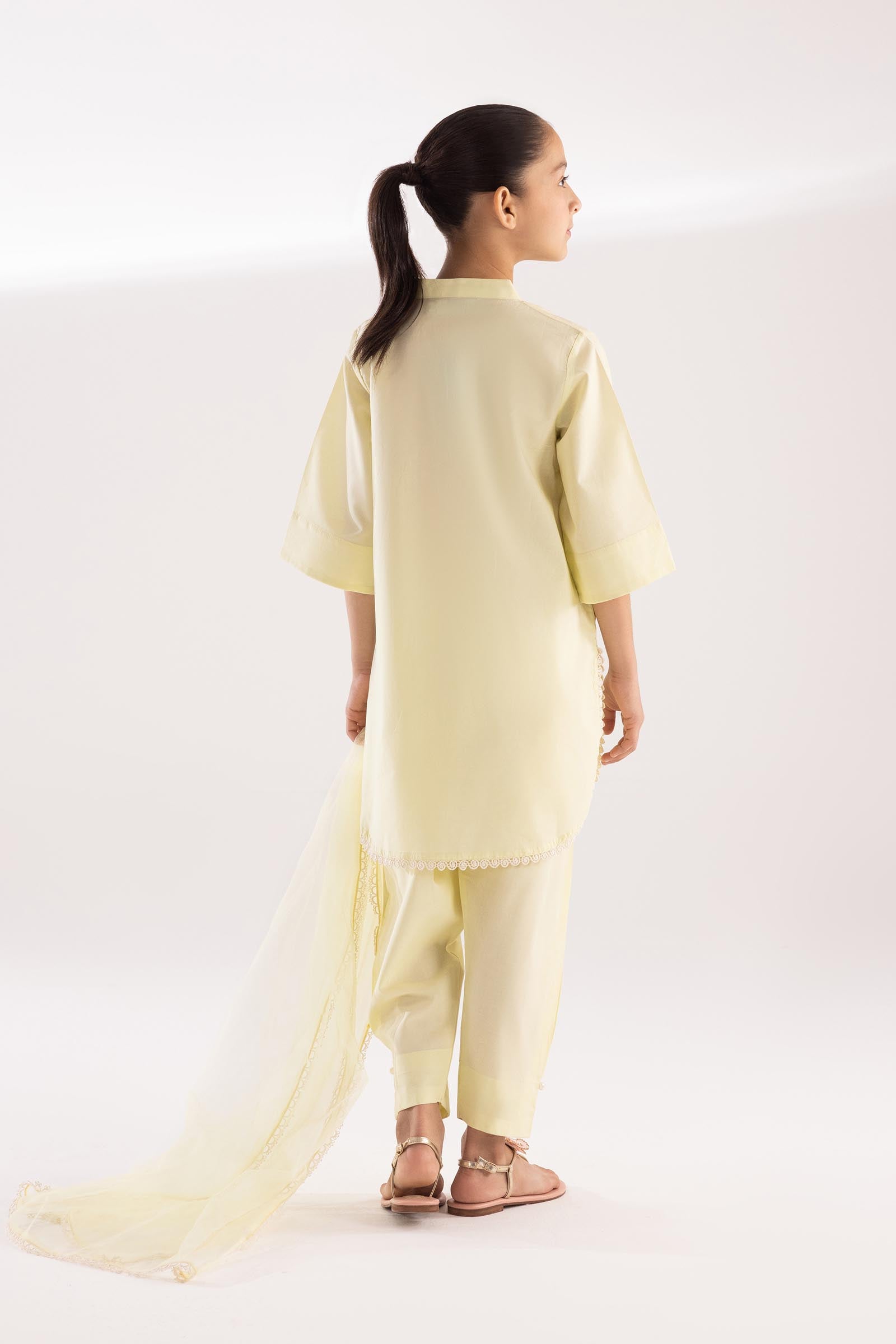 Stitched Kids Embroidered Shirt + Shalwar + Dupatta Secondary image