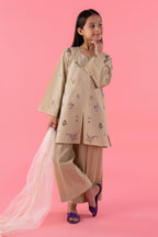 Stitched Kids Embroidered Lawn Suit
