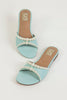 Kids Turquoise Pearl Flats
