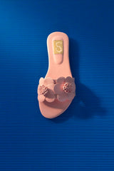 Kids Pink Floral Flats