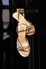 Golden Rhinestone Slingback Heels