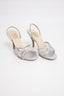 Silver Rhinestone Slingback Heels