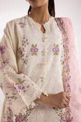 Stitched Luxury Lawn Suit