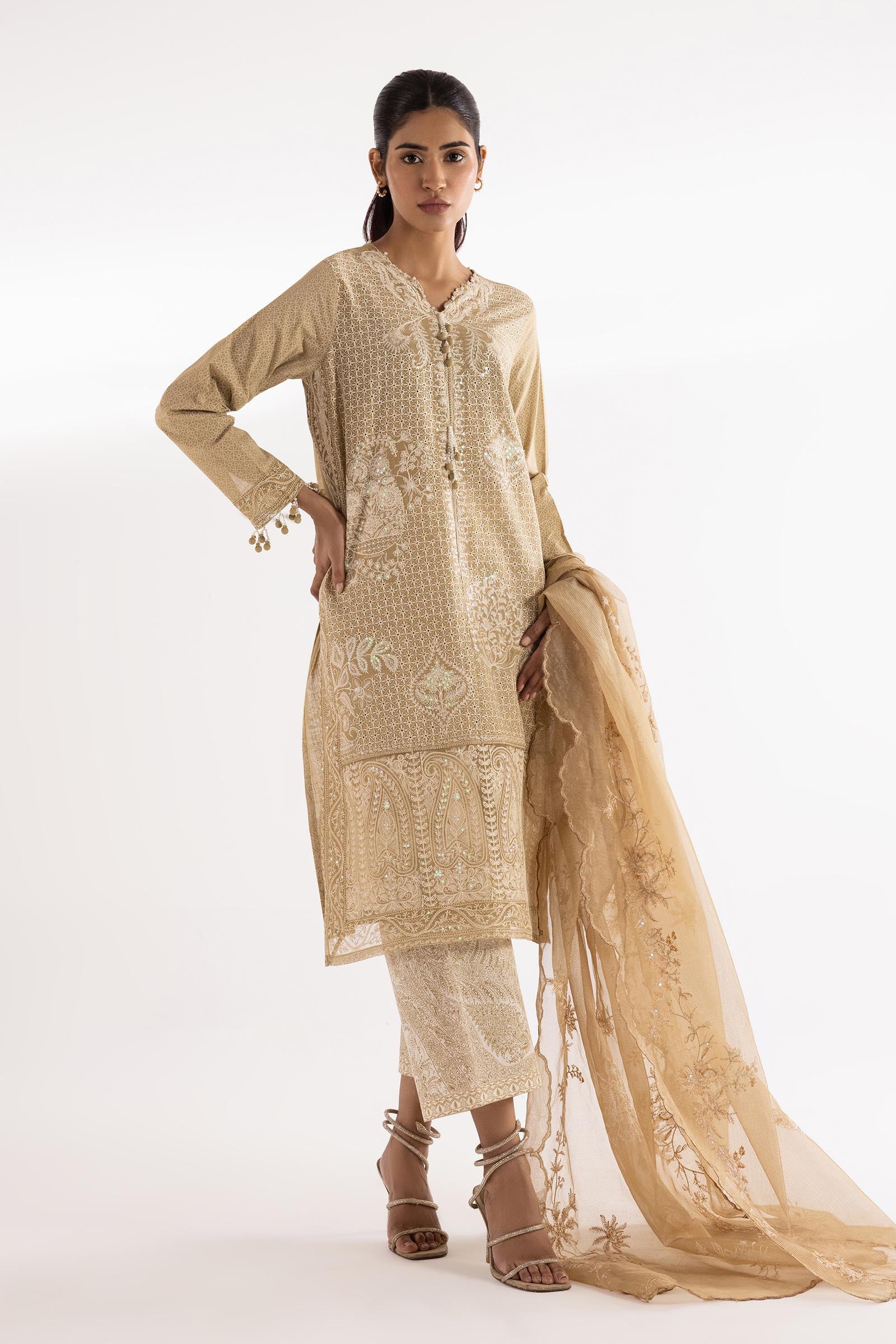 Stitched Luxury Lawn Suit Main image