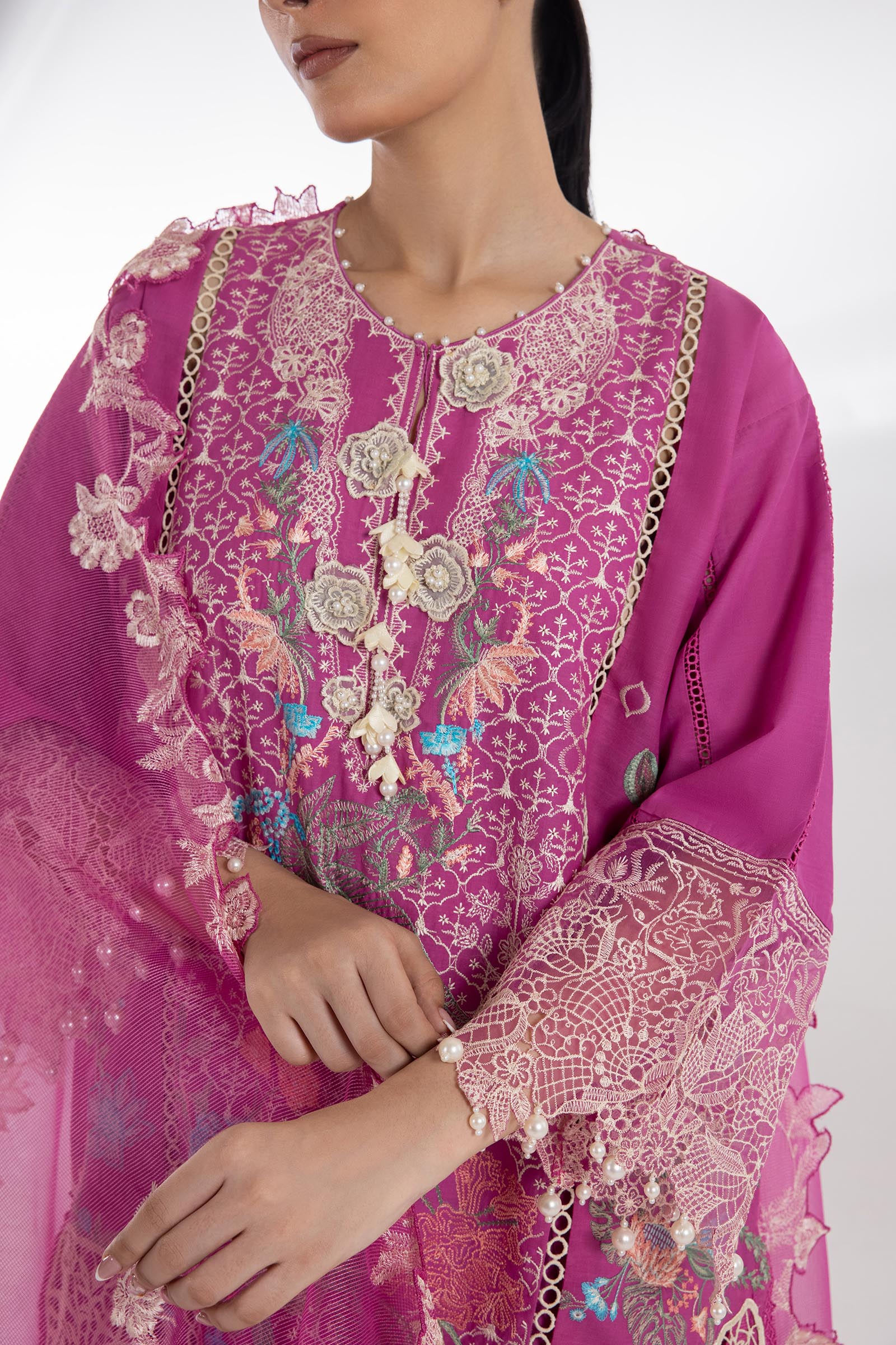Stitched Luxury Lawn Suit