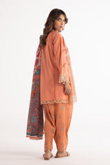 Stitched Luxury Lawn Suit
