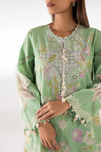 Stitched Luxury Lawn Suit
