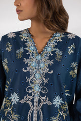 Stitched Luxury Lawn Suit