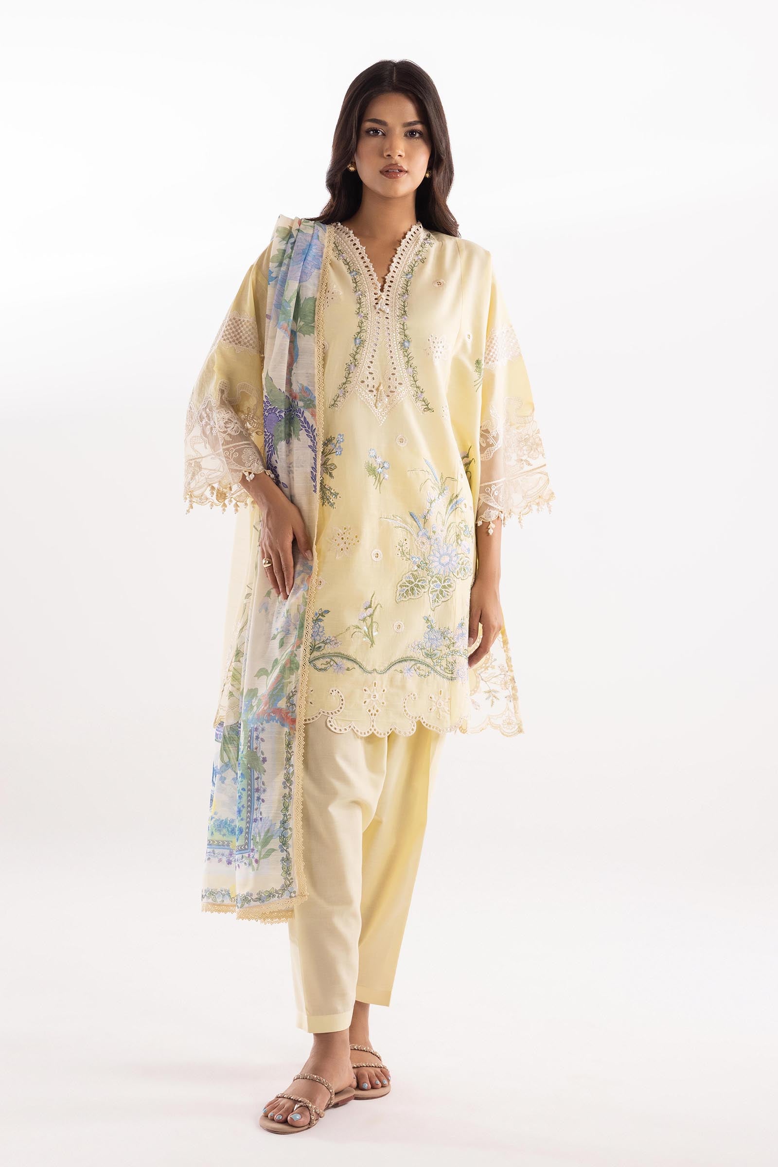 Stitched Luxury Lawn Suit Main image