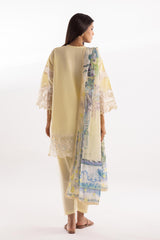 Stitched Luxury Lawn Suit