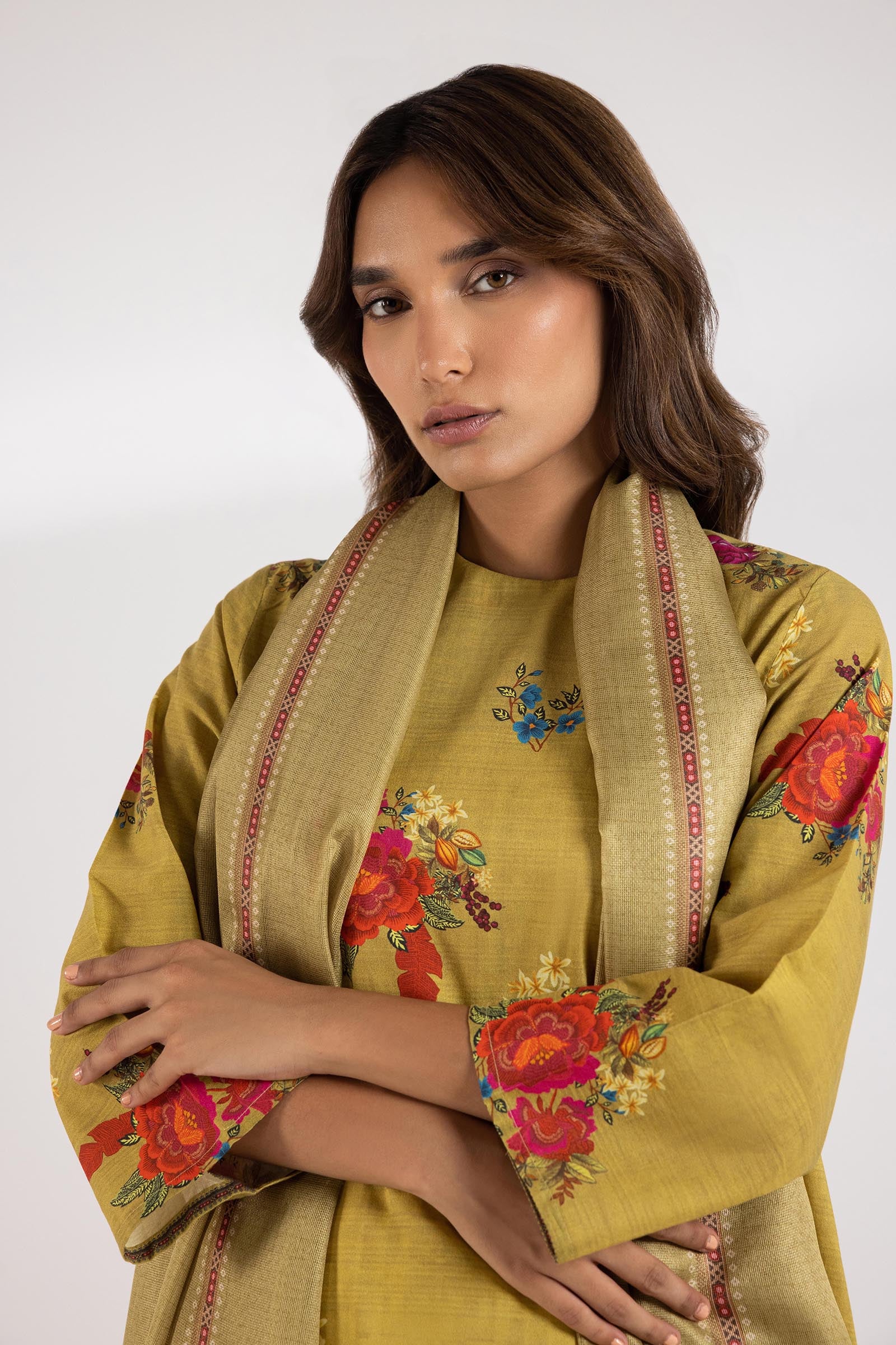 Stitched Mahay Lawn Shirt + Dupatta Secondary image