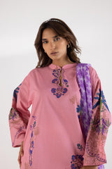 Stitched Mahay Lawn Shirt + Dupatta