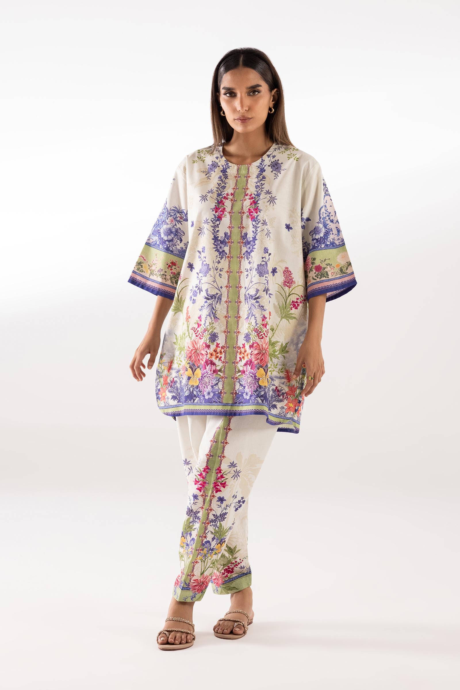 Stitched Printed Lawn Shirt + Shalwar Main image