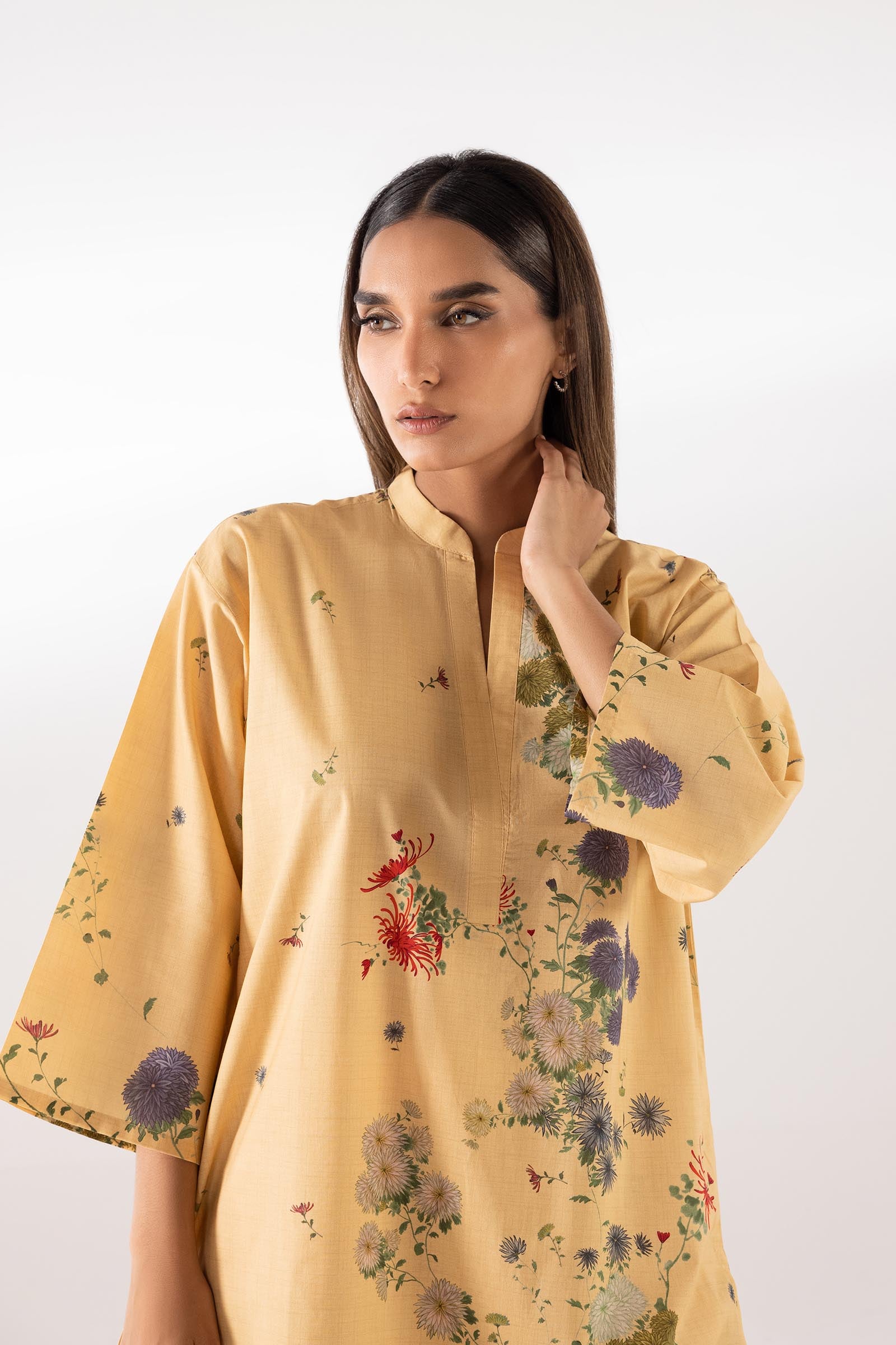 Stitched Printed Lawn Shirt + Culotte Secondary image