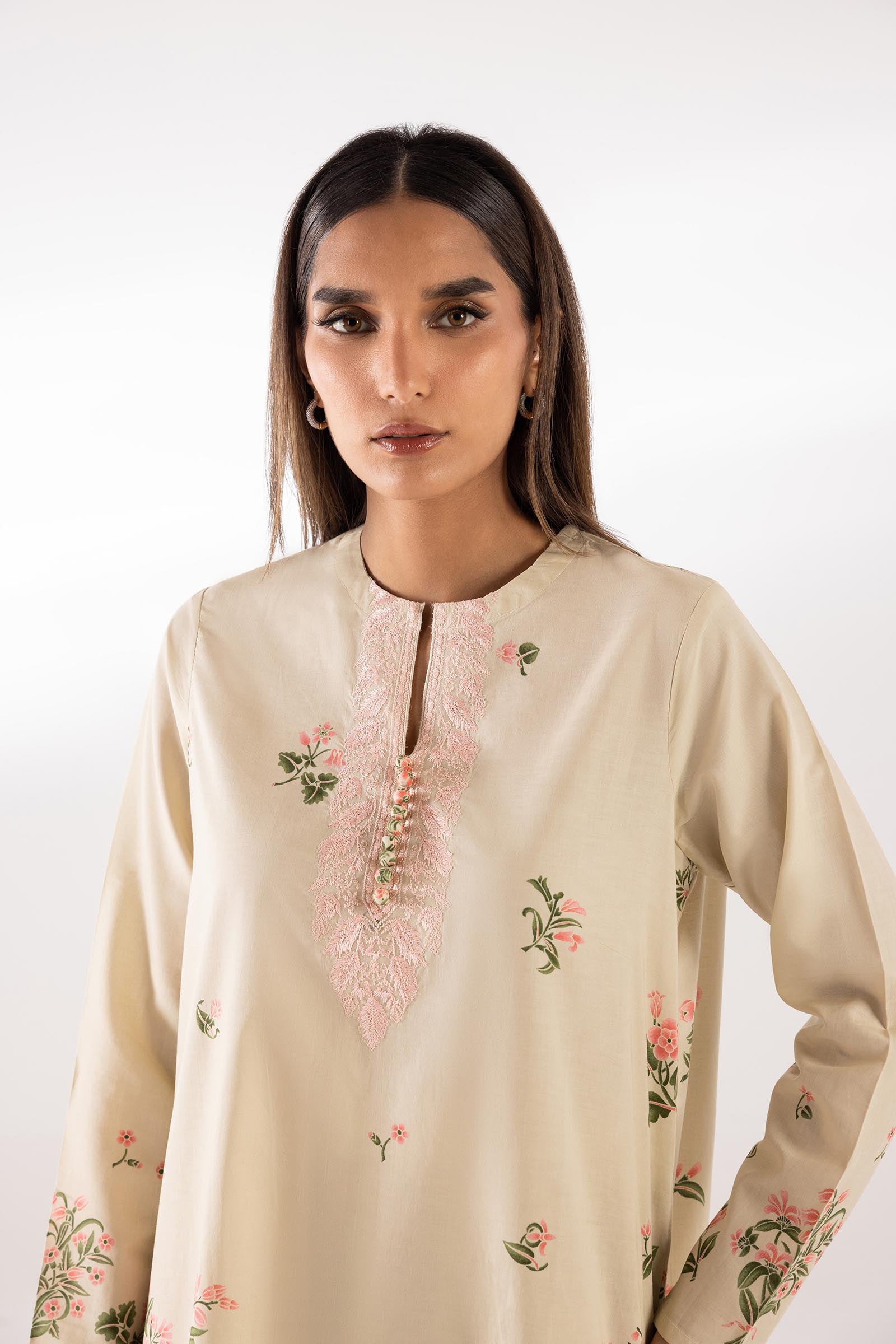 Stitched Printed Lawn Shirt + Culotte Secondary image