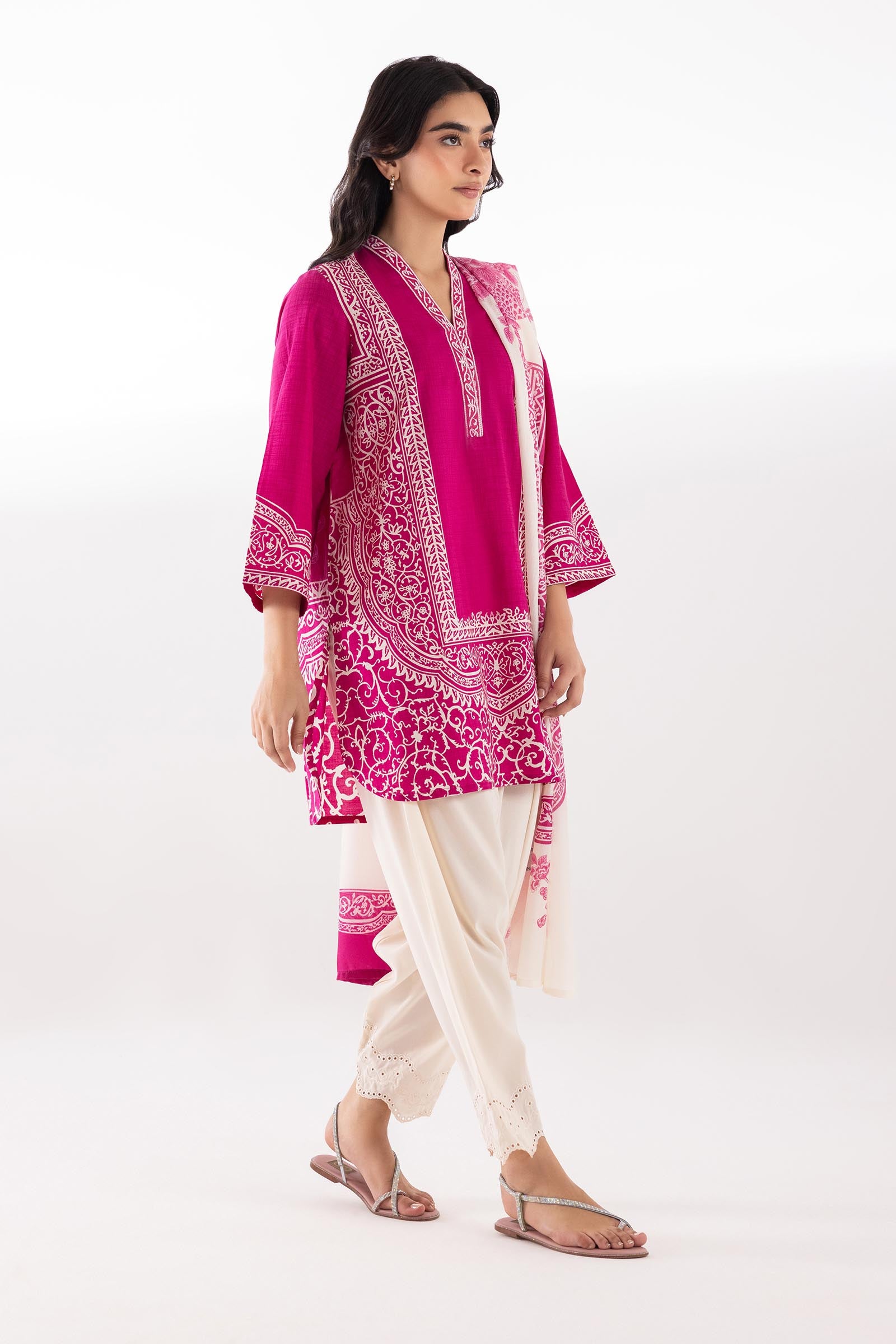Stitched Printed Lawn Shirt + Dupatta Main image