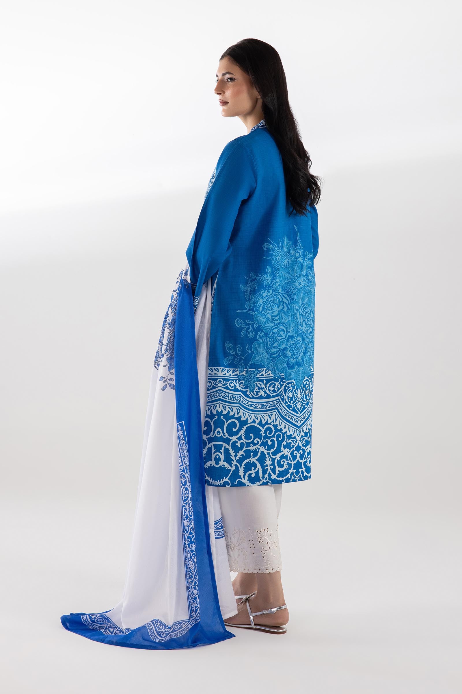 Stitched Printed Lawn Shirt + Dupatta