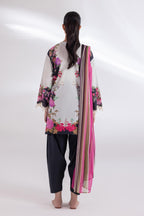 Stitched Embroidered Lawn Suit